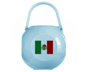 Caja de pezón bandera mexicana azul