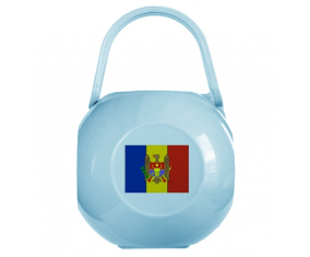 Caja de piruletas bandera de Moldavia azul