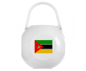Caja blanca de pezón de la bandera de Mozambique