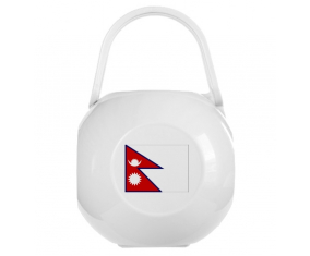 Caja blanca de pezón de la bandera de Nepal