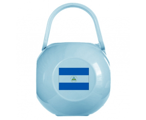 Caja de pezón bandera azul de Nicaragua