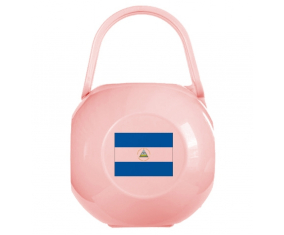 Caja de pezón bandera de Nicaragua rosa