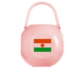 Caja de piruletas Bandera de Níger Rosa