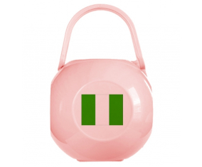 Caja de pezón con bandera de Nigeria rosa