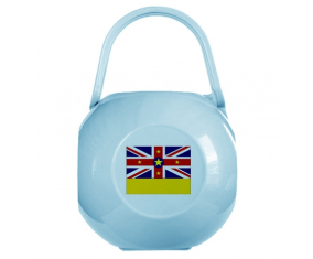 Caja de piruletas Blue Niue Flag