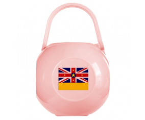 Caja de piruletas Pink Niue Flag