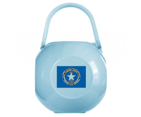 Azul Corea del Norte Bandera Lollipop Box