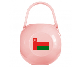 Caja de piruletas De Bandera Rosa Omán