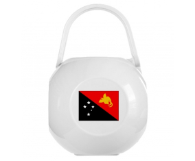 Caja de piruleta de bandera blanca de Papúa Nueva Guinea