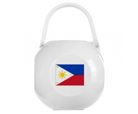 Caja de pezón bandera de Filipinas blanca