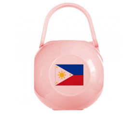 Caja de pezón bandera de Filipinas rosa