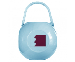 Caja de pezón bandera de Qatar azul