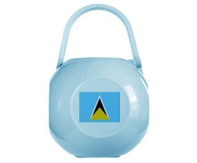 Azul Santa Lucía Bandera lollipop caja