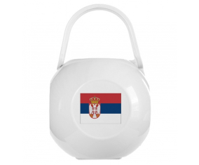 Bandera blanca Serbia lollipop caja