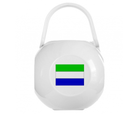 Caja de piruleta bandera blanca de Sierra Leona