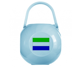 Caja lollipop bandera de Sierra Leona azul