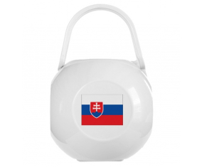 Caja blanca de nipple bandera de Eslovaquia