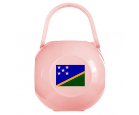Caja de pezón de bandera rosa de las Islas Salomón
