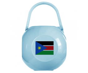 Caja de piruletas bandera azul de Sudán del Sur