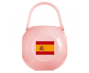 Caja de pezón de bandera española rosa