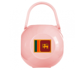 Caja lollipop de bandera de Sri Lanka rosa de Sri Lanka