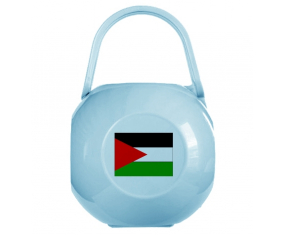 Caja de pezón bandera de Palestina azul