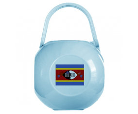 Caja de pezón bandera de Swazilandia azul