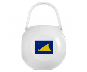 Caja blanca del pezón de la bandera de Tokelau