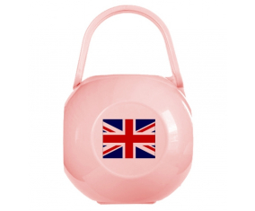 Caja lollipop de bandera rosa del Reino Unido