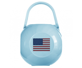 Caja de pezón bandera azul los Estados Unidos de América