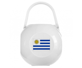 Caja blanca del pezón de la bandera de Uruguay