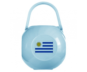 Caja de pezón bandera de Uruguay azul