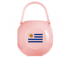 Caja de pezón de bandera rosa uruguaya
