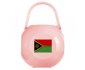 Caja de pezón de bandera de Vanuatu rosa