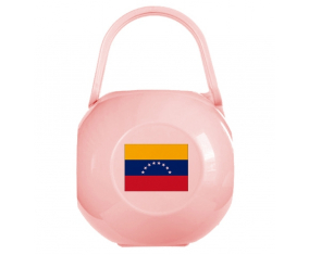 Caja de piruletas bandera de Venezuela rosa