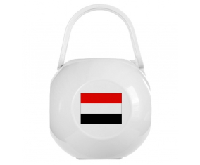 Caja de piruletas bandera blanca de Yemen