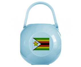 Caja de piruletas bandera de Zimbabue azul