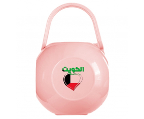 Caja de pezón kuwaití en árabe - corazón rosa