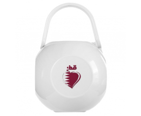 Caja de piruletas de Qatar en árabe - corazón blanco