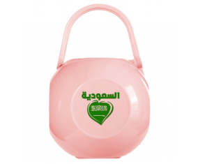 Caja de pezón de Arabia Saudita en árabe - corazón rosa