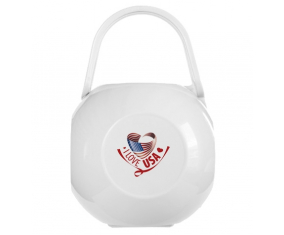 Caja de piruletas White I Love Usa