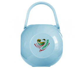 Blue I Love Lituania lollipop box