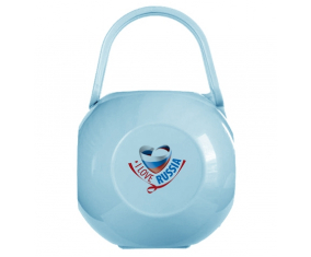 Blue I Love Rusia lollipop box