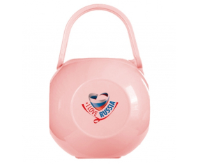 Caja de piruletas Pink I Love Russia