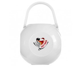 White I Love East Timor lollipop box