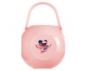 Caja de piruletas Pink I Love Haiti