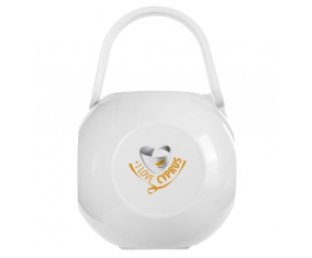 White I Love Cyprus lollipop box