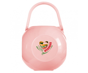 Caja de piruletas Pink I Love Myanmar