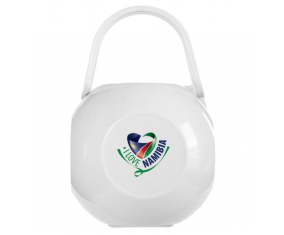 White I Love Namibia lollipop box