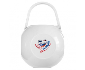 White I Love Eslovenia lollipop box